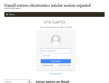 Tablet Screenshot of gmail-correo.com